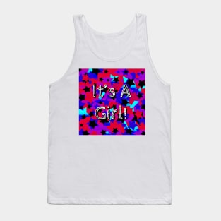 It's A Girl! Party Stars Tank Top